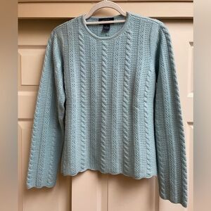 Charter Club cabled cashmere sweater